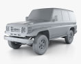 Toyota Land Cruiser (J70) 5-door 1999 3d model clay render