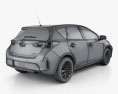 Toyota Auris hatchback 5-door with HQ interior 2016 3d model