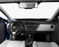 Toyota Auris hatchback 5 portas com interior 2013 Modelo 3d dashboard