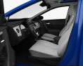 Toyota Auris 해치백 5도어 인테리어 가 있는 2016 3D 모델  seats