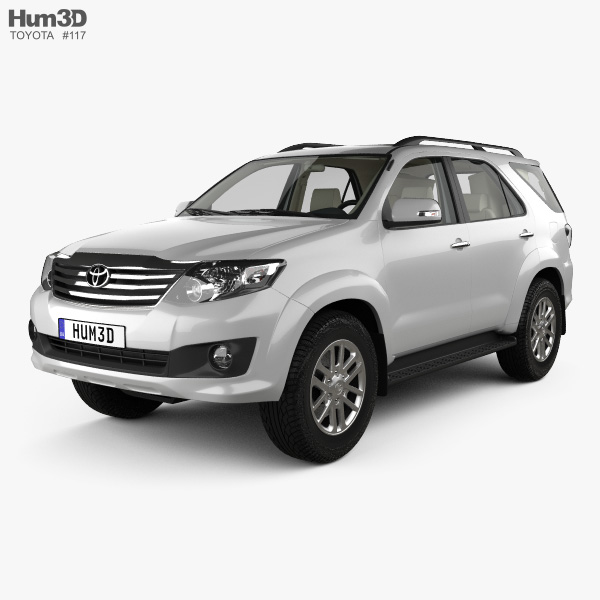Toyota Fortuner with HQ interior 2014 3D model