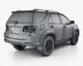 Toyota Fortuner with HQ interior 2014 3d model