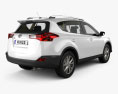 Toyota RAV4 with HQ interior 2016 3d model back view