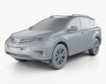 Toyota RAV4 with HQ interior 2016 3d model clay render