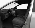Toyota Yaris sedan with HQ interior 2017 3d model seats