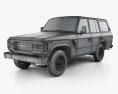 Toyota Land Cruiser (J60) US 1987 3D 모델  wire render