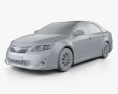 Toyota Camry hybrid 2014 3d model clay render