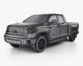 Toyota Tundra Double Cab 2016 3D 모델  wire render