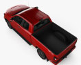 Toyota Tundra Doppelkabine 2013 3D-Modell Draufsicht