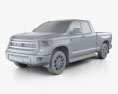 Toyota Tundra Double Cab 2016 3d model clay render