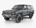 Toyota 4Runner 1986 3D-Modell wire render