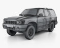 Toyota 4Runner 1995 3Dモデル wire render