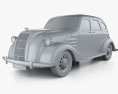 Toyota AA 1940 3d model clay render