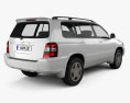 Toyota Highlander (XU20) 2007 3d model back view