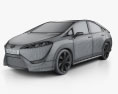 Toyota FCV-R 2015 3d model wire render