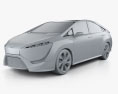 Toyota FCV-R 2015 3d model clay render
