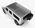 Toyota Mega Cruiser 2002 3d model top view