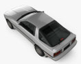 Toyota Supra 1993 3D模型 顶视图