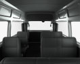 Toyota HiAce Super Long Wheel Base con interior 2012 Modelo 3D