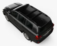 Toyota Land Cruiser (J200) з детальним інтер'єром 2015 3D модель top view