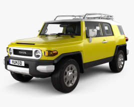 Toyota FJ Cruiser with HQ interior 2014 3D model