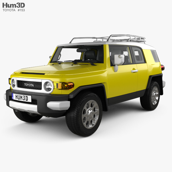 Toyota FJ Cruiser with HQ interior 2014 3D model