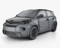 Toyota Urban Cruiser 2014 3d model wire render
