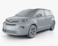 Toyota Urban Cruiser HQインテリアと 2008 3Dモデル clay render