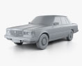 Toyota Crown (S110) Super Saloon 1982 3D модель clay render