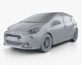 Toyota Aqua G Sports 2014 3d model clay render