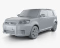 Toyota Corolla Rumion 2014 3Dモデル clay render
