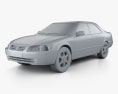 Toyota Camry (XV20) 2002 3d model clay render
