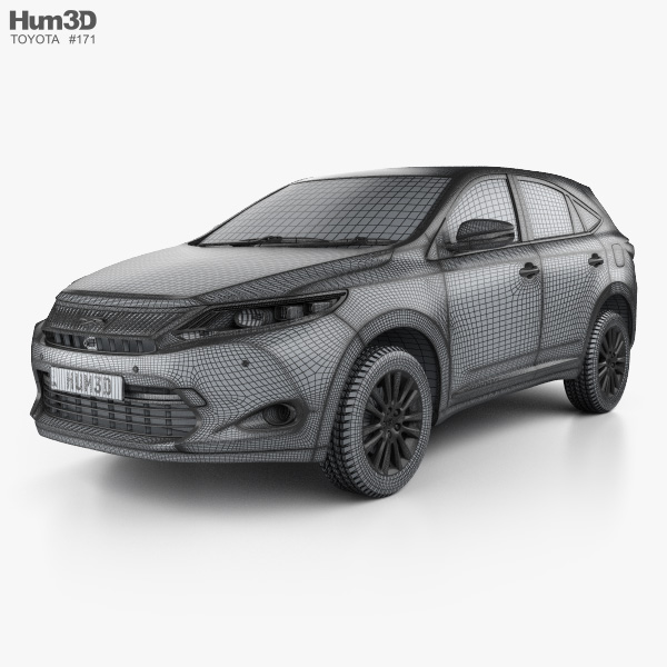 Toyota Harrier 2016 3D model - Vehicles on Hum3D