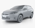 Toyota Harrier 2016 3d model clay render