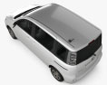 Toyota Sienta 2014 3d model top view