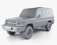Toyota Land Cruiser (J78) 2014 3D модель clay render