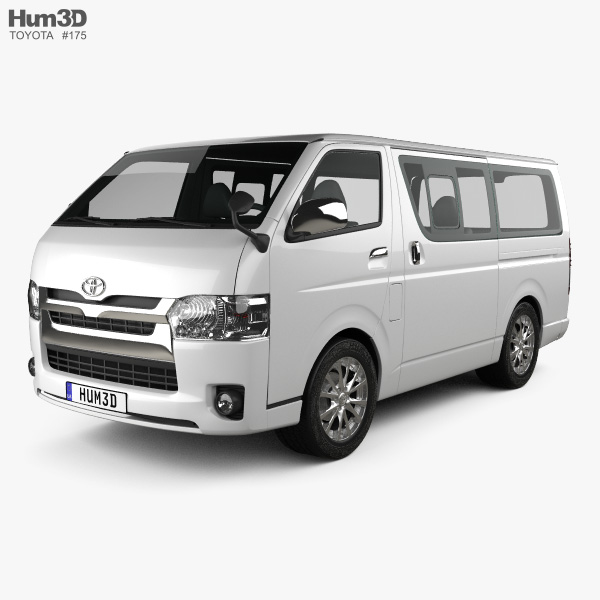 Toyota HiAce LWB Combi 2014 3D-Modell