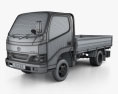 Toyota ToyoAce Flatbed 2011 3D-Modell wire render