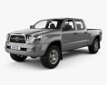 Toyota Tacoma Double Cab Long bed 2014 3D 모델 