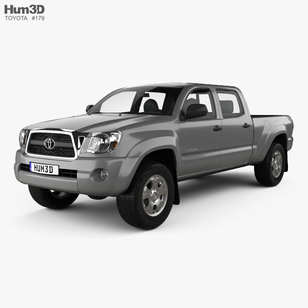 Toyota Tacoma Double Cab Long bed 2014 Modelo 3d