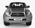 Toyota Tacoma Double Cab Long bed 2014 3D 모델  front view