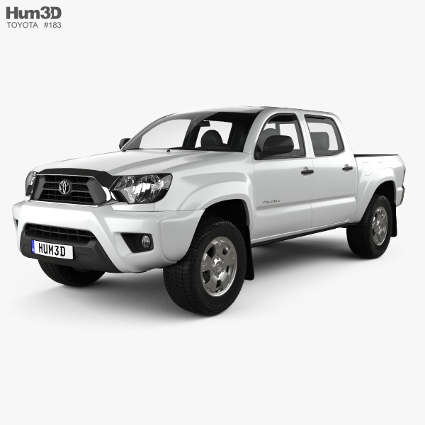 Toyota Tacoma Double Cab Short bed 2015 3D 모델 
