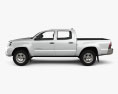Toyota Tacoma Double Cab Short bed 2015 3d model side view