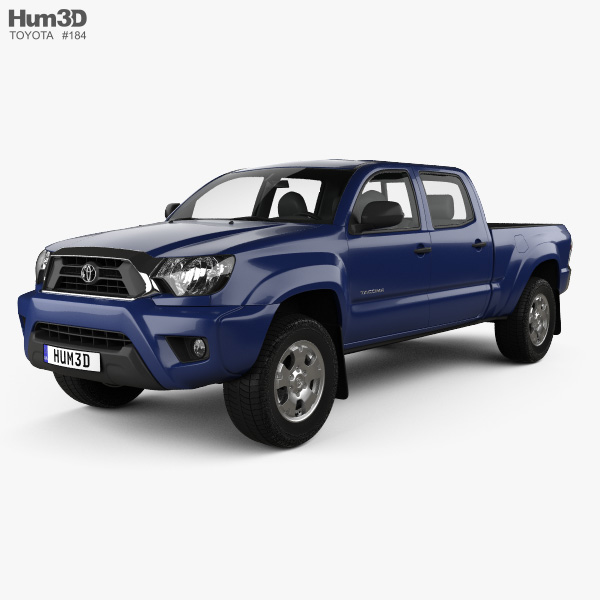 Toyota Tacoma Double Cab Long bed 2015 Modelo 3d