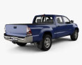 Toyota Tacoma Double Cab Long bed 2015 3d model back view