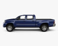 Toyota Tacoma Double Cab Long bed 2015 3d model side view