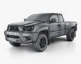 Toyota Tacoma Access Cab 2015 3d model wire render