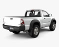 Toyota Tacoma Regular Cab 2015 3d model back view