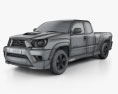 Toyota Tacoma X-Runner 2015 3d model wire render