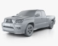 Toyota Tacoma X-Runner 2015 3d model clay render